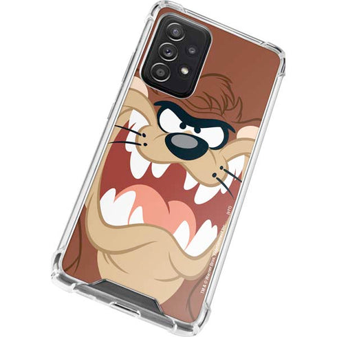 Looney Tunes Tasmanian Devil Up Close Galaxy A72 5G Clear Case